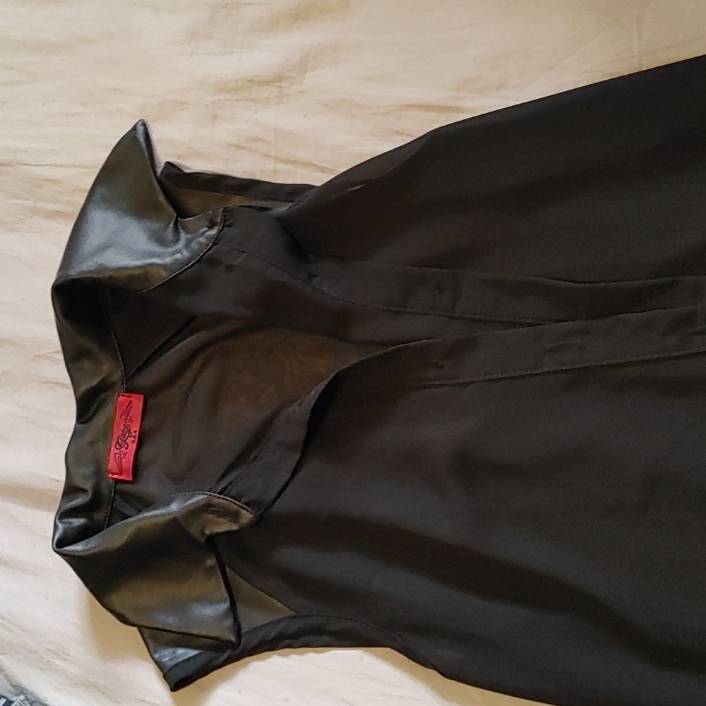 Black blouse Sheer